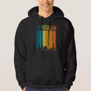Sudadera Jerusalem Israel Retro Vintage Skyline Jeru