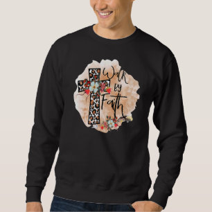 Sudadera Jesucristo Cruza Caminando Por La Fe Cristiano Leo