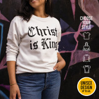 Jesucristo es Rey Arte Grunge Gothic Blackletter