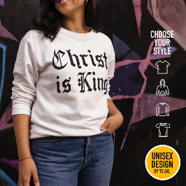 Sudadera Jesucristo es Rey - estilo gótico grunge erosionad