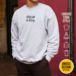 Sudadera Jesucristo es Rey - estilo gótico grunge erosionad