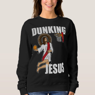 Sudadera Jesucristo jugando básquetbol Christian Dunking