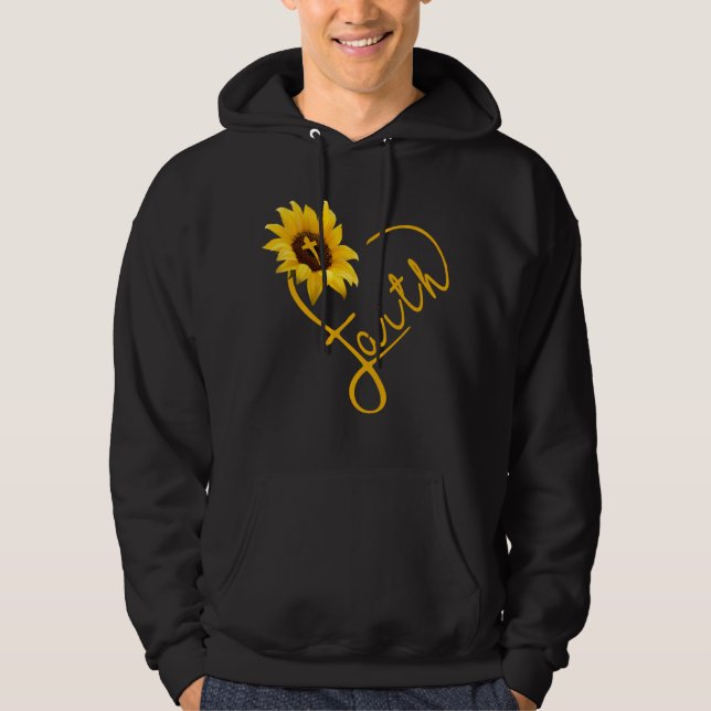 Sudadera Jesús Amor| Fe del corazón de los girasoles (Anverso)