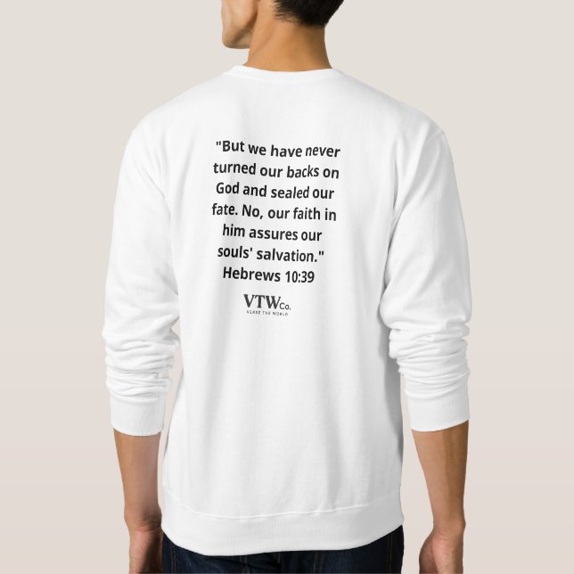 Sudadera Jesús > Camisas sudorosas de los hombres de cultur (Reverso)
