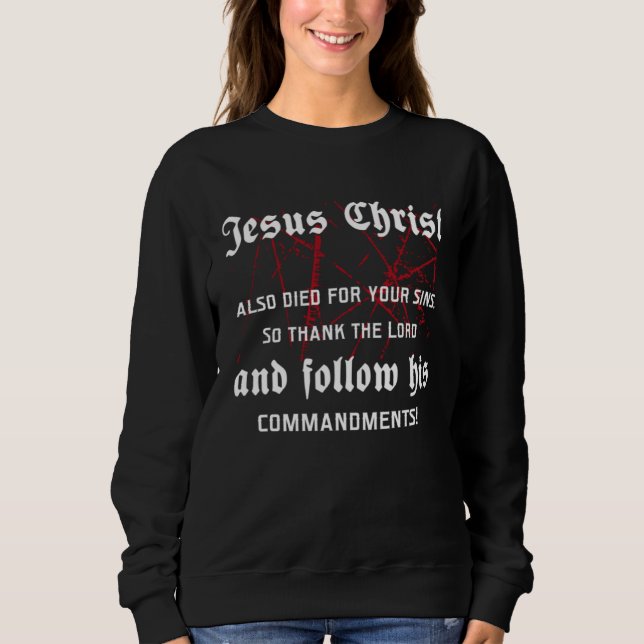 Sudadera Jesus Christ Bible Faith God Christianity (Anverso)