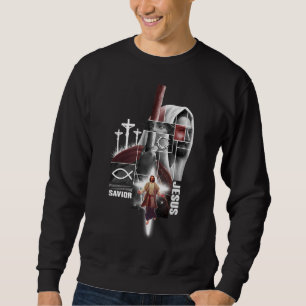 SUDADERA JESÚS CHRISTIAN LA SALVORA FE DIOS EN DIVERSIÓN CR