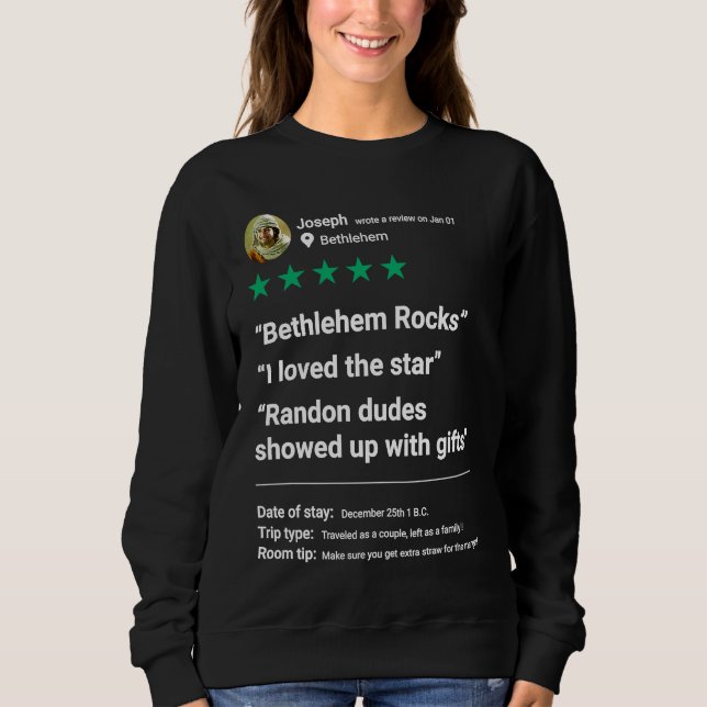 Sudadera Jesus Christmas Bethlehem Nativity Ugly Xmas Sweat (Anverso)