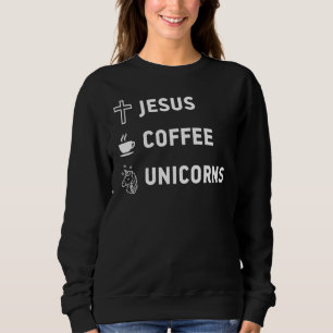 Sudadera Jesus Coffee Unicorns