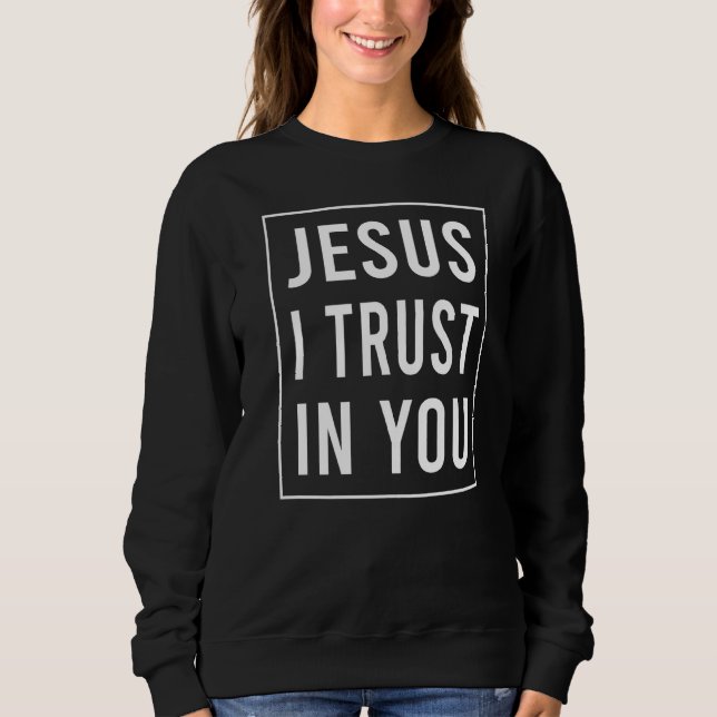 Sudadera Jesús Confío En Ti Divina Devoción De Misericordia (Anverso)