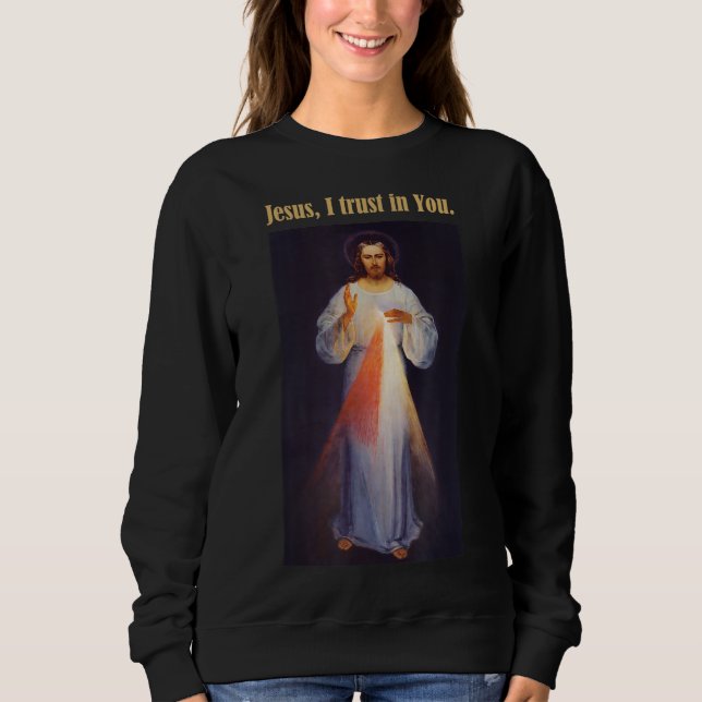 Sudadera Jesús, confío en ti, divina misericordia (Anverso)