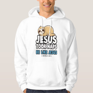 Sudadera Jesús dormía siestas, perezoso divertido