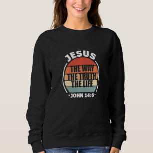 Sudadera Jesús El Camino De La Verdad Vida Juan 146 Biblia