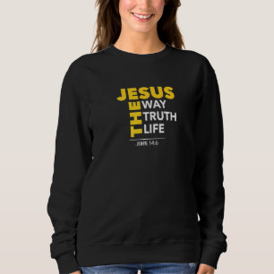 Sudadera Jesús El Camino De La Verdad Vida Juan 146 Biblia