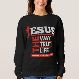 Sudadera Jesús El Camino De La Verdad Vida Juan 146 Espírit