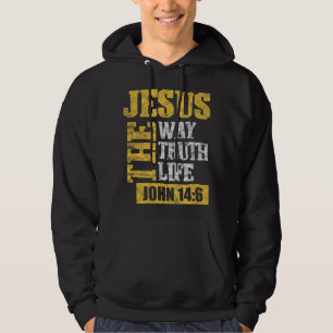 Sudadera Jesús El Camino De La Verdad Vida Juan 14:6 Biblia