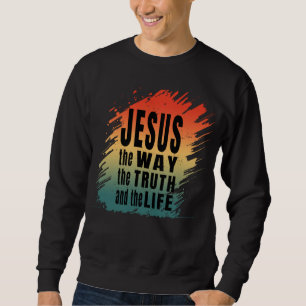 SUDADERA JESÚS EL CAMINO LA VERDAD Y LA VIDA