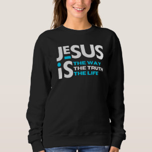 Sudadera Jesús El Camino Verdad Vida Cristiano Navidad Pasc