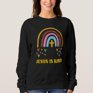 Sudadera Jesús Es El Boho Arcoiris Cristiano Pascua Chris