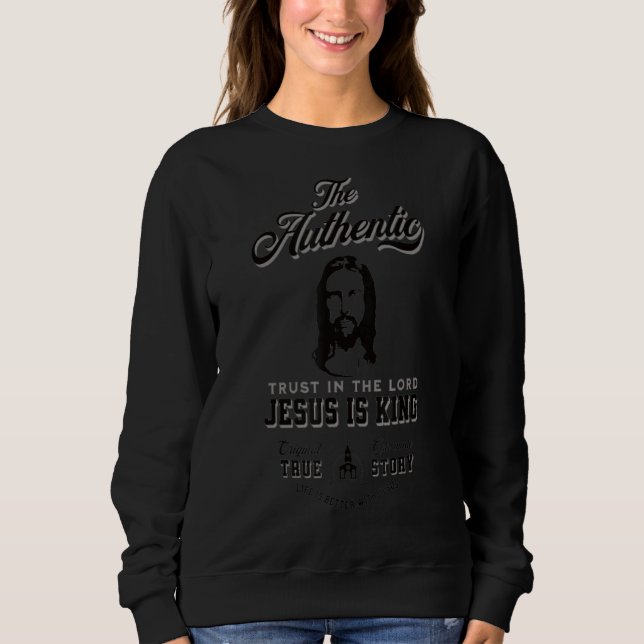 Sudadera Jesús es el rey cristiano (Anverso)