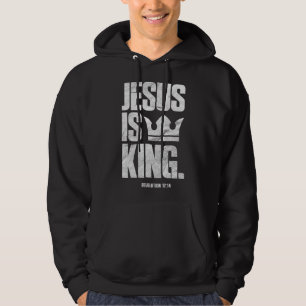 Sudadera Jesús es el Rey Cristiano Biblia Escritura Cita Ti