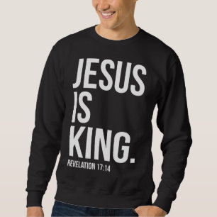 Sudadera Jesús es el rey de las escrituras de la Biblia Cit