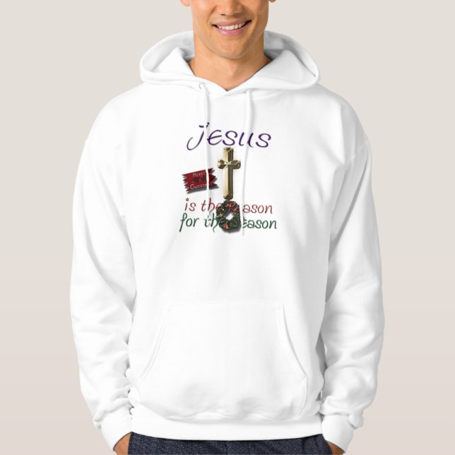 Sudadera Jesús es la razón de la Chaqueta de la Estación (Anverso)