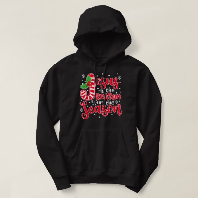 Sudadera Jesús Es La Razón De La Navidad De Los Navidades D (Diseño del anverso)