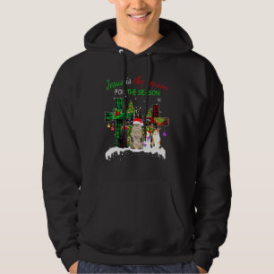 Sudadera Jesús Es La Razón De La Temporada De Navidad Gato