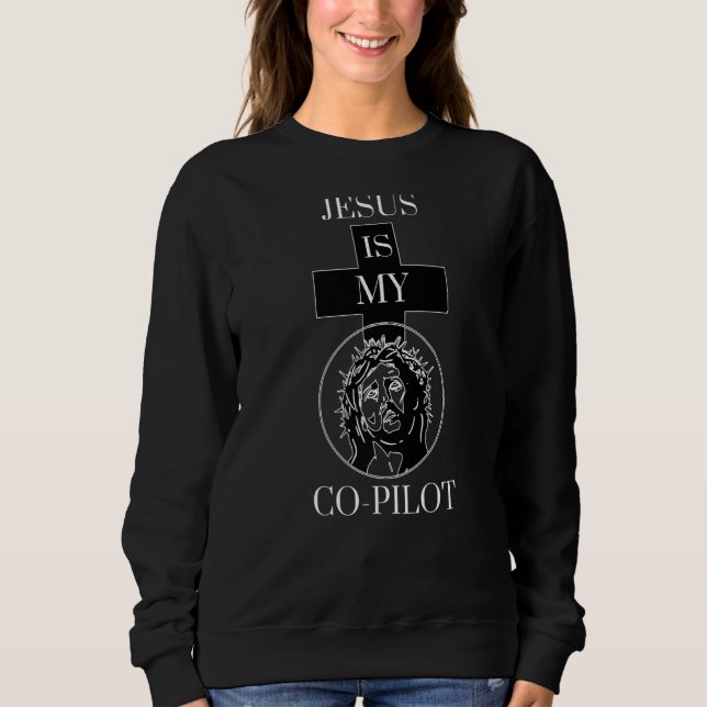 Sudadera Jesús es mi amigo cruz santo del Asistente de Co-p (Anverso)