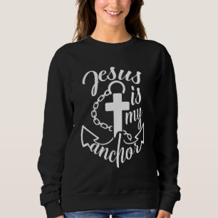 Sudadera Jesús es mi ancla Cita cristiana