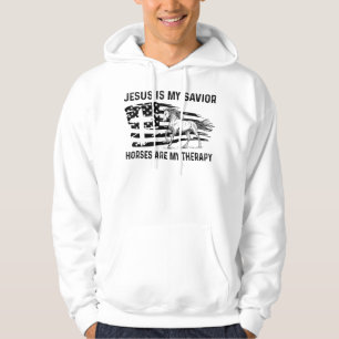 Sudadera Jesús Es Mi Caballo Salvador Es Mi Terapia America