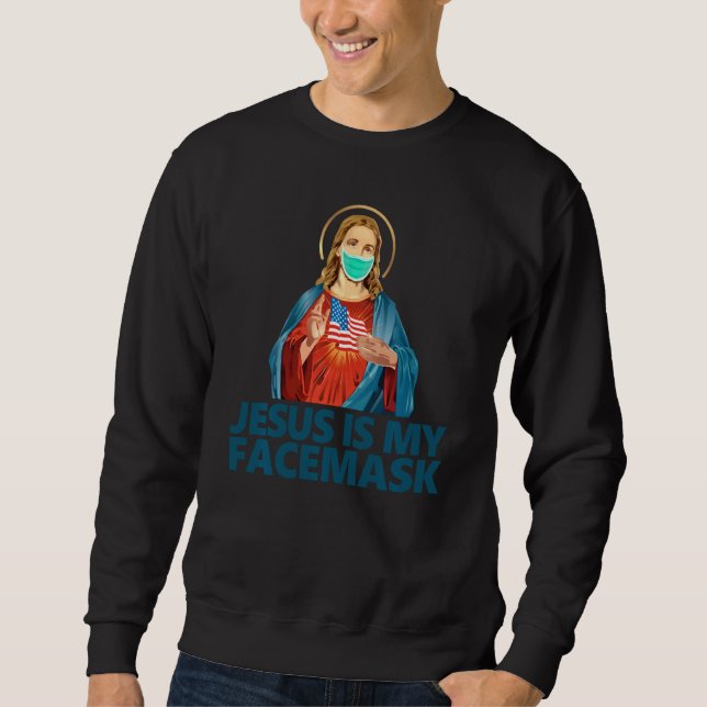 Sudadera Jesús es mi gentil antimáscara de facemask diverti (Anverso)