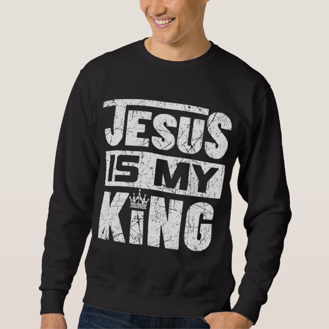 Sudadera Jesús Es Mi Rey (Anverso)