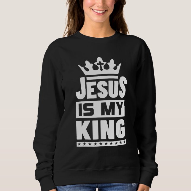 Sudadera Jesús Es Mi Rey Jesús Es León 1 (Anverso)