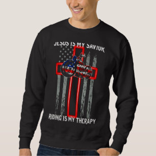 Sudadera Jesús Es Mi Salvador Montar Es Mi Terapia