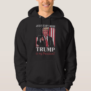 Sudadera Jesús es mi salvador Trump es mi presidente Elecci