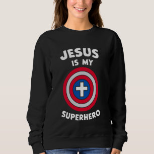 Sudadera Jesús Es Mi Superhéroe Cristiano Dios Religioso Co