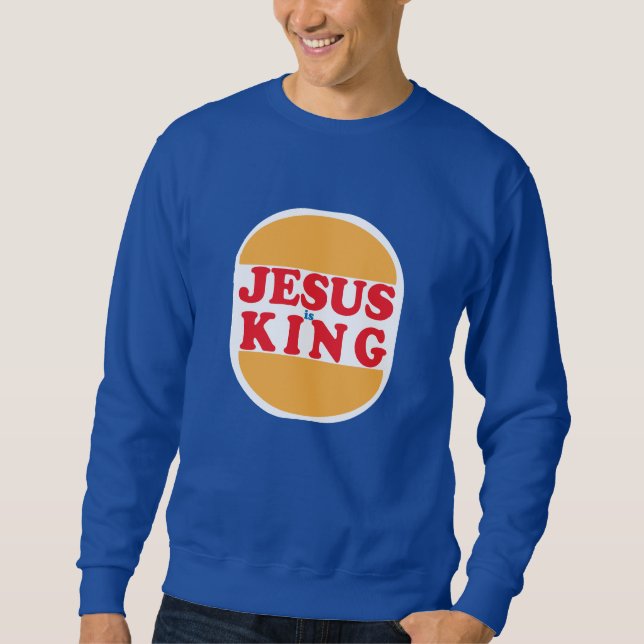 Sudadera Jesús es Rey - Cristiano (Anverso)