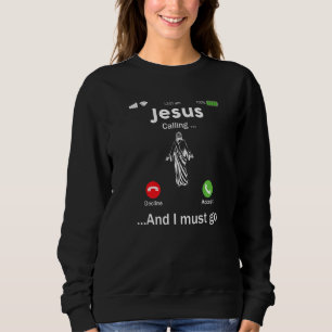 Sudadera Jesús Está Llamando & Debo Ir Jóvenes Cristianos A