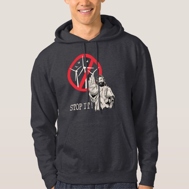 Sudadera Jesús estaría en contra del viento (Anverso)