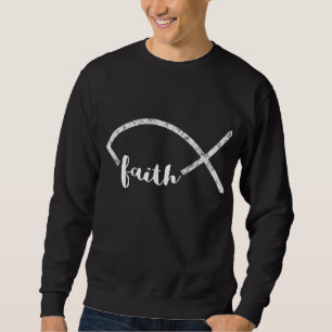 Sudadera Jesús Fish Ichthy Emblem Christian Faibol Símbolo