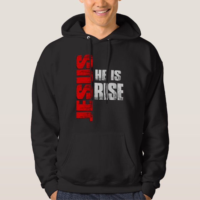 Sudadera Jesus he is Risen (Anverso)