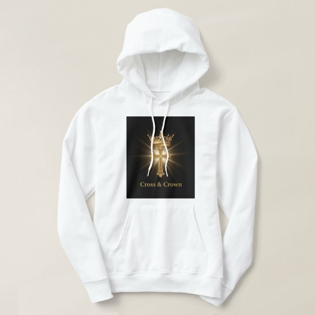 Sudadera  Jesus Is King Gold Crown Christian Men’s jumper (Diseño del anverso)