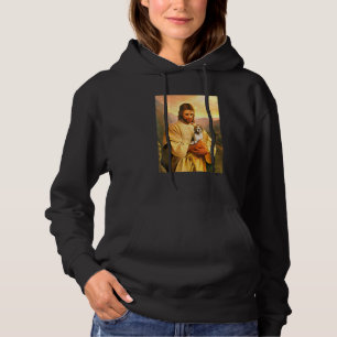 Sudadera Jesús Lleva Una Idea De Perro Beagle Con Cachorro