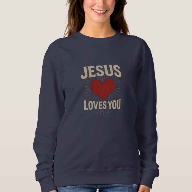 Sudadera JESUS Loves You - Christian (Anverso)