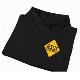 Sudadera Jesus loves you, faith inspiration design idea