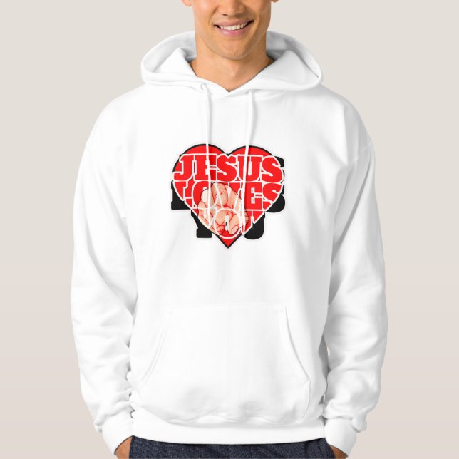 Sudadera Jesus Loves You-Inspirational Christian Faith (Anverso)