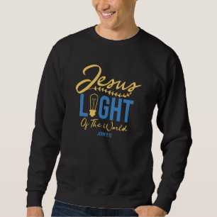 Sudadera Jesús Luz Del Mundo - Verso De La Biblia