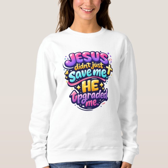 Sudadera JESÚS me actualizó - Cristiano (Anverso)