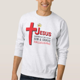 Sudadera JESÚS ME RESCATÓ Pascua cristiana